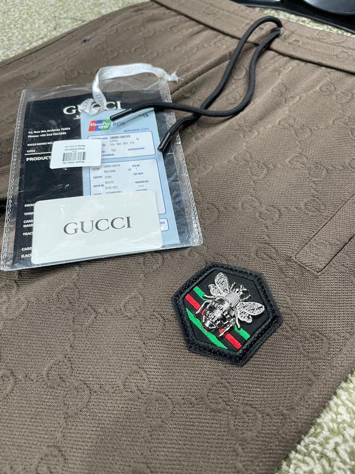 Guci Brown Premium Imported Men's Tracksuit